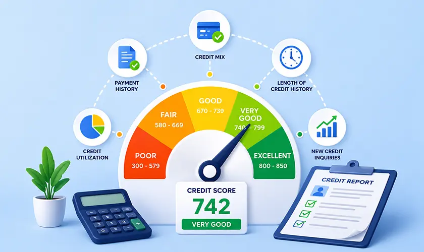 How is your credit score calculated?