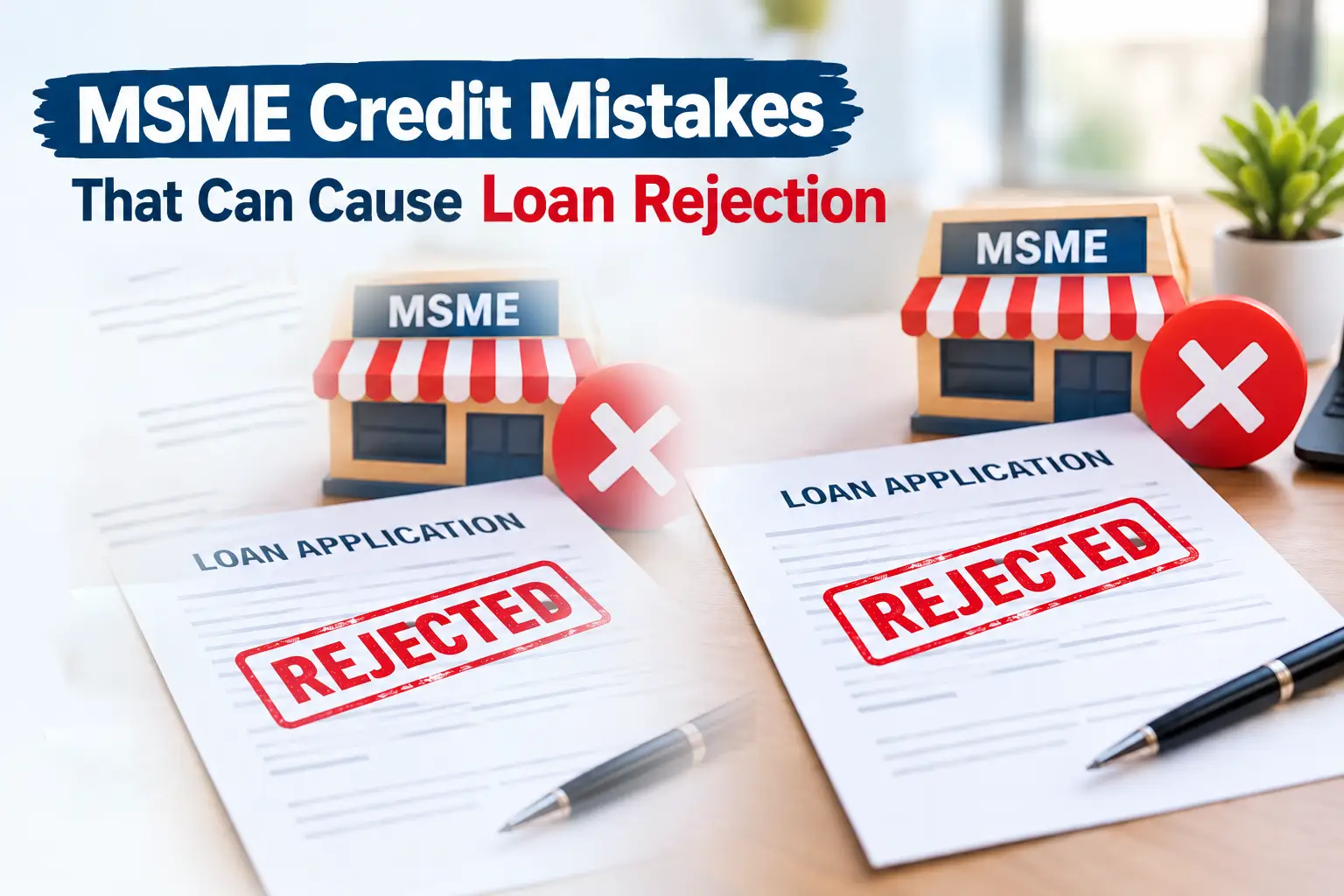 MSME Credit Mistakes That Can Cause Loan Rejection