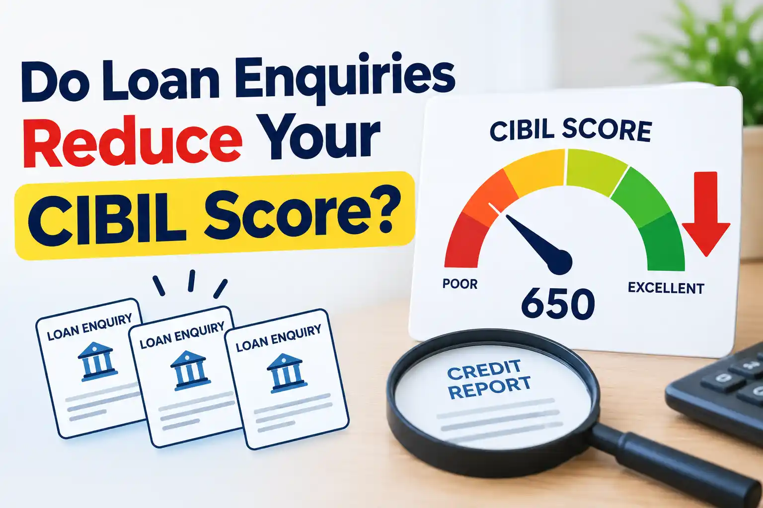 How Loan Enquiries Reduce Your Credit Score?
